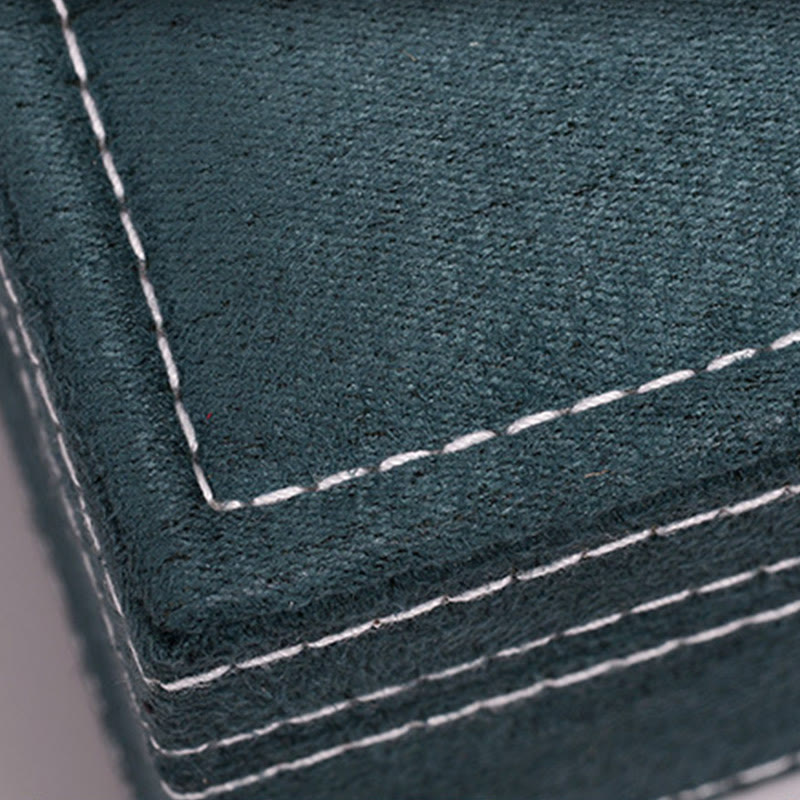 Buddha Stones, schlichtes Design, Schmuckschatulle, Organizer, einlagige Flanell-Schmuckaufbewahrungsbox mit Schloss - image 11