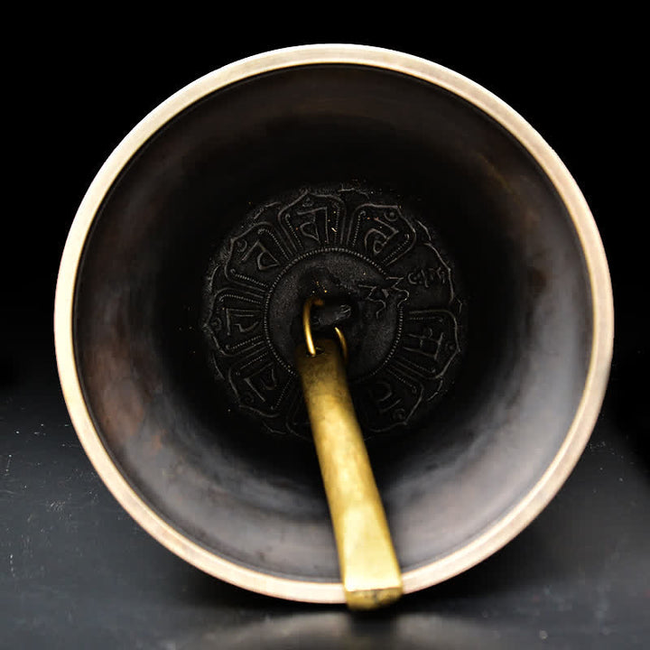 Tibetisch graviertes Buddha-Drachen-Windspiel, Glocke, Kupfer, Glück, Wanddekoration - image 5