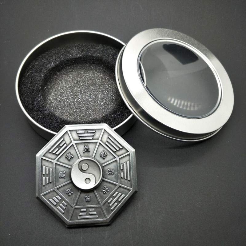 Buddha Stones Fidget Spinner Segen Tai Chi Finger Hand Spinner Dekoration - Silber - image 3