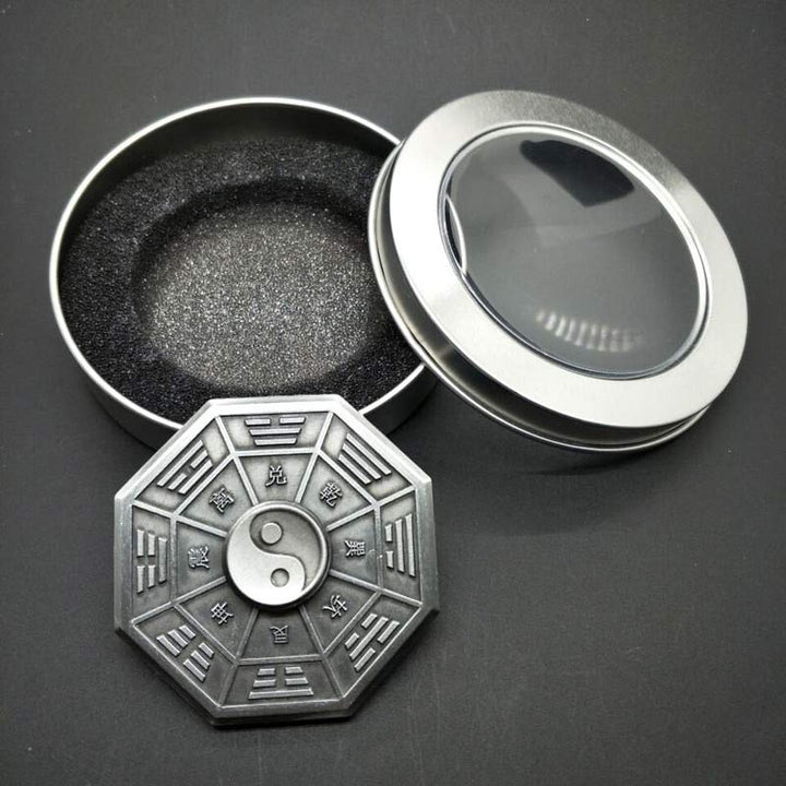Buddha Stones Fidget Spinner Segen Tai Chi Finger Hand Spinner Dekoration - Silber - image 3