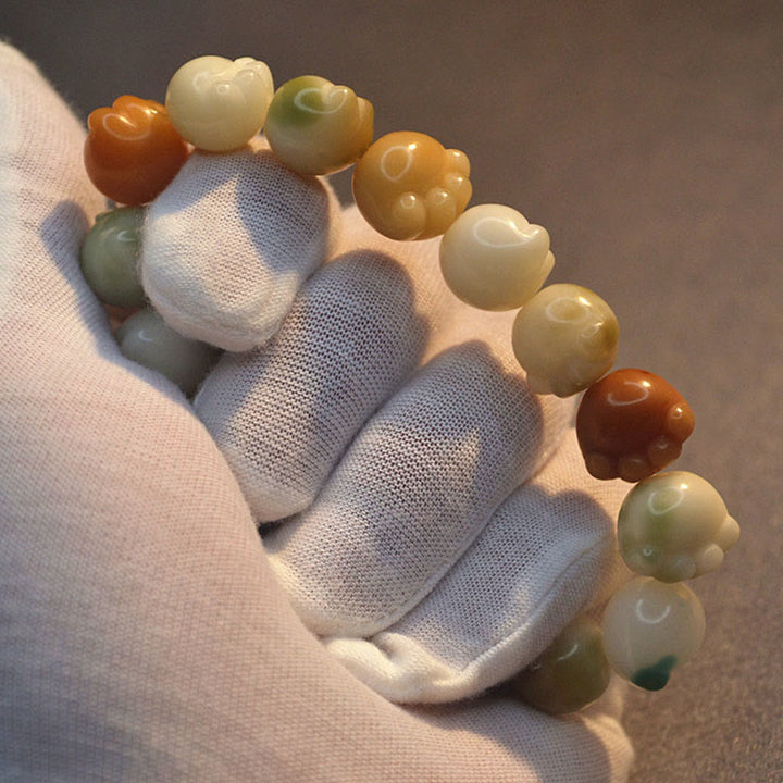 Buddha Stones Mehrschichtiges Bodhi-Samen-Armband mit niedlicher Katzenpfote und ruhiger Harmonie - image 12