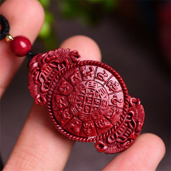 Buddha Stones, lachender Buddha, Yin-Yang, chinesischer Sternzeichen-Kürbis, natürlicher Zinnober-Segen-Halsketten-Anhänger - image 19