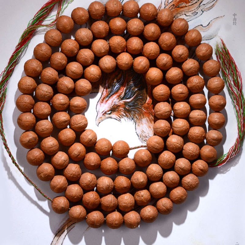 Buddha Stones 108 Mala Perlen Nepal Bodhi Samen Glück Reichtum Quastenarmband - image 2