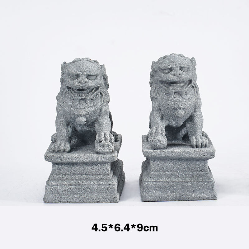 Buddha Stones, Löwe, Fu, Foo, Hunde, Elefant, zur Abwehr böser Segen, Heimdekoration - Große Fu-Hunde - image 4