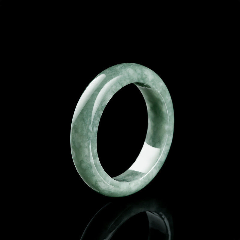 Buddha Stones Natürlicher Jade-Heilring