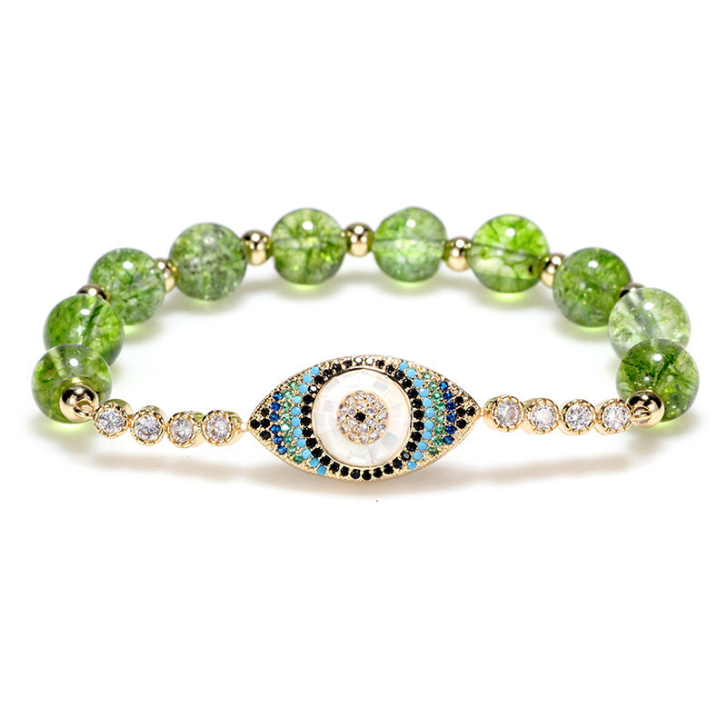 Buddha Stones Natürliches Peridot-Armband gegen den bösen Blick – ein Symbol für Fülle - image 0