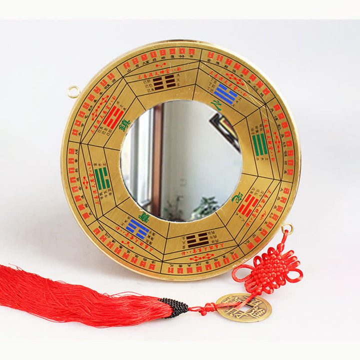 Feng Shui Bagua Karte Kupfermünze Chinesische Knotenbalance Energiekarte - 19 cm - Neun-Paläste-Bagua-Karte - Konkavspiegel - image 20