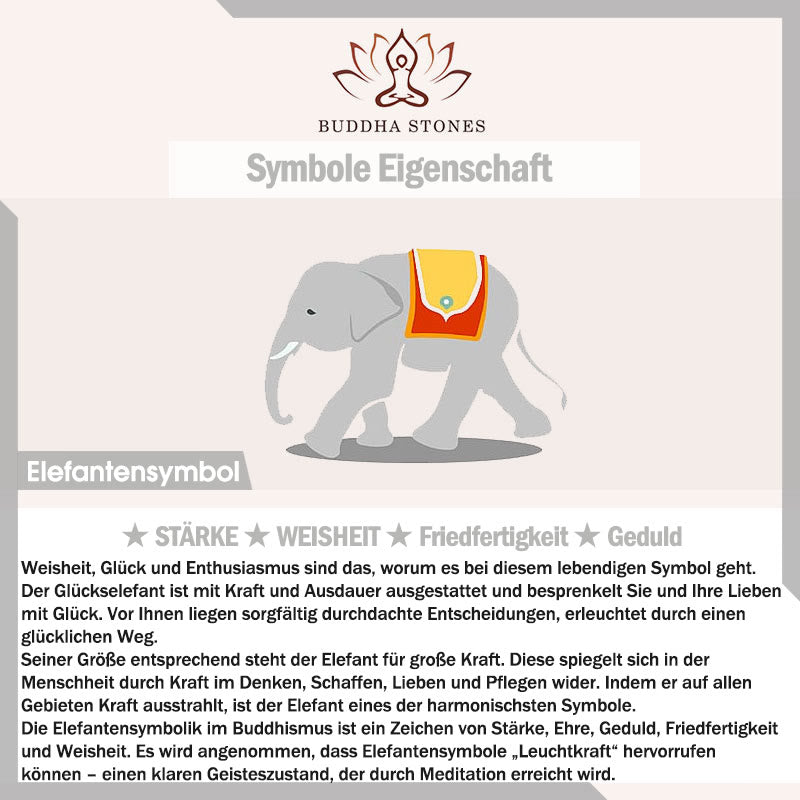 Elefant Titan Stahl Glück Halskette Kettenanhänger