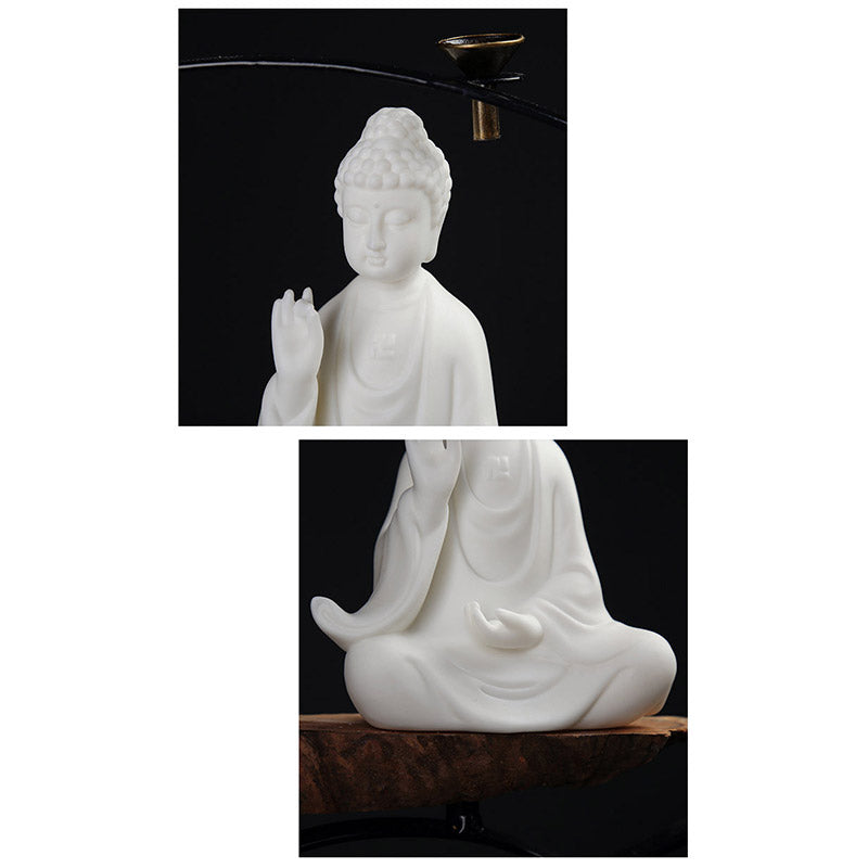 Buddha Avalokitesvara Ksitigarbha Bodhisattva Segen Keramik LED-Dekoration - image 5
