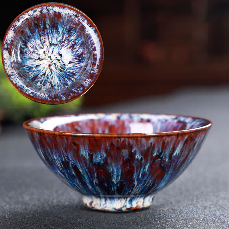 Buddha Stones Bunte Keramik-Teetasse Home Office Teetassen - Blassviolettrot - image 71