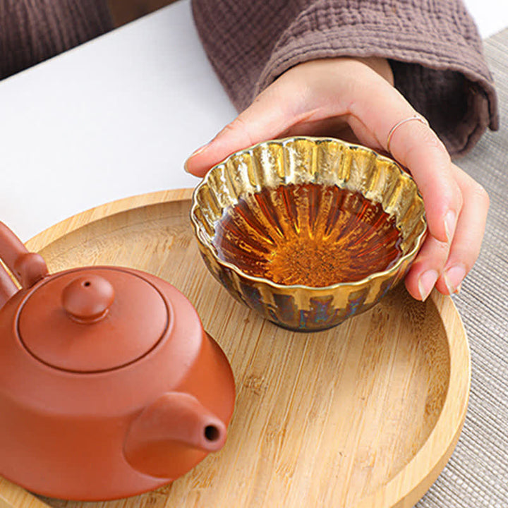 Bunte Teetasse aus Keramik mit Buddha Stonesn - image 3