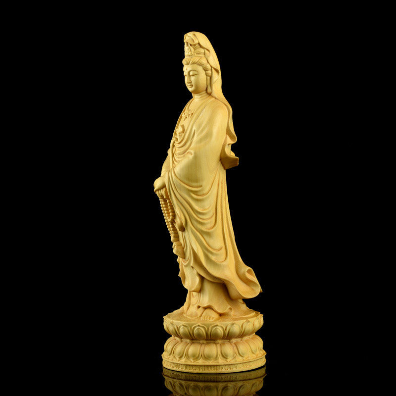 Buddha Stones Avalokitesvara Buchsbaum Segen Heimdekoration