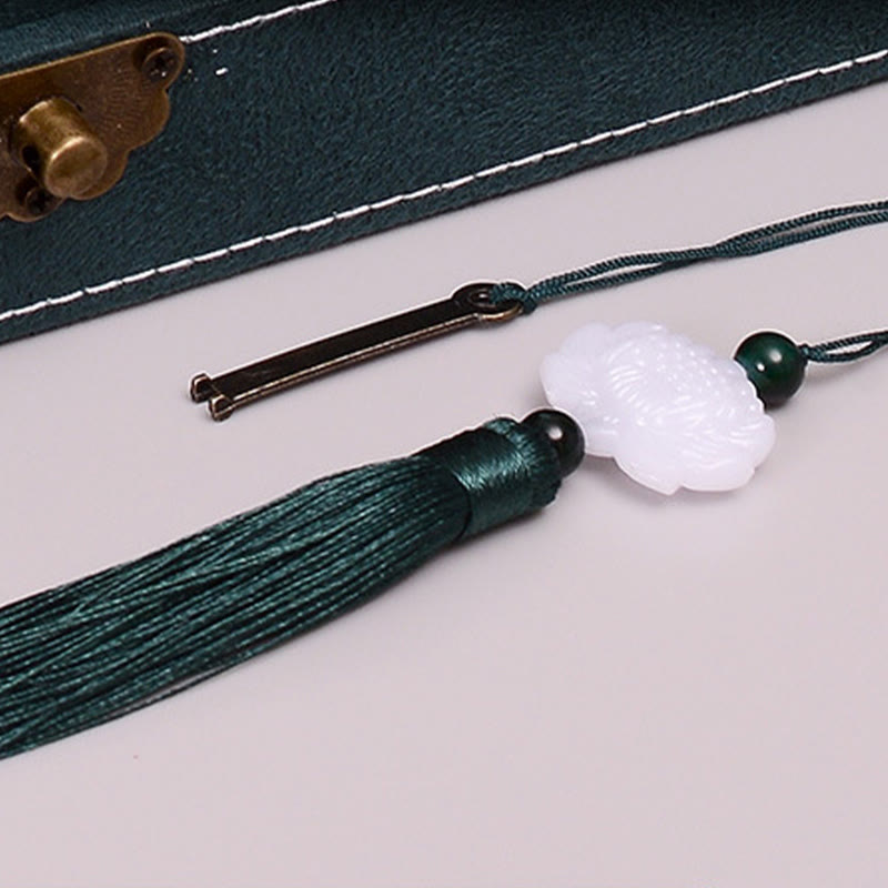 Buddha Stones, schlichtes Design, Schmuckschatulle, Organizer, einlagige Flanell-Schmuckaufbewahrungsbox mit Schloss - image 10