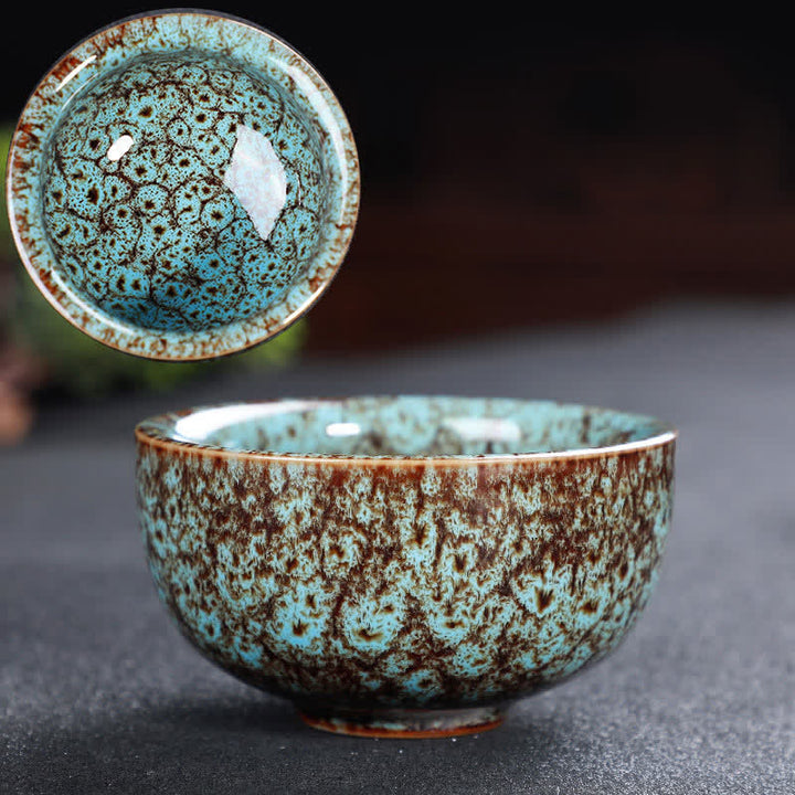 Buddha Stones Bunte Keramik-Teetasse Home Office Teetassen