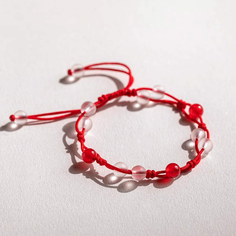 Buddha Stones Roter Achat Moosachat Zinnober Ruhe Armband