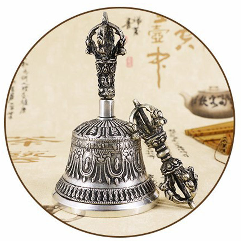 Buddha Stones Tibetische Meditationsglocke und Vajra Dorje Kupfer-Dekorationsset - image 24