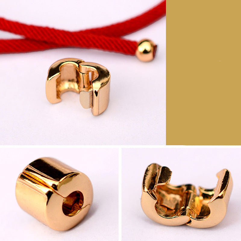 Buddha Stones 24K vergoldetes PiXiu Luck Red String Armband