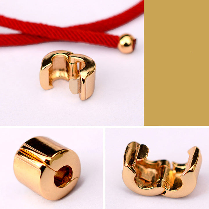 Buddha Stones 24K vergoldetes PiXiu Luck Red String Armband - image 8