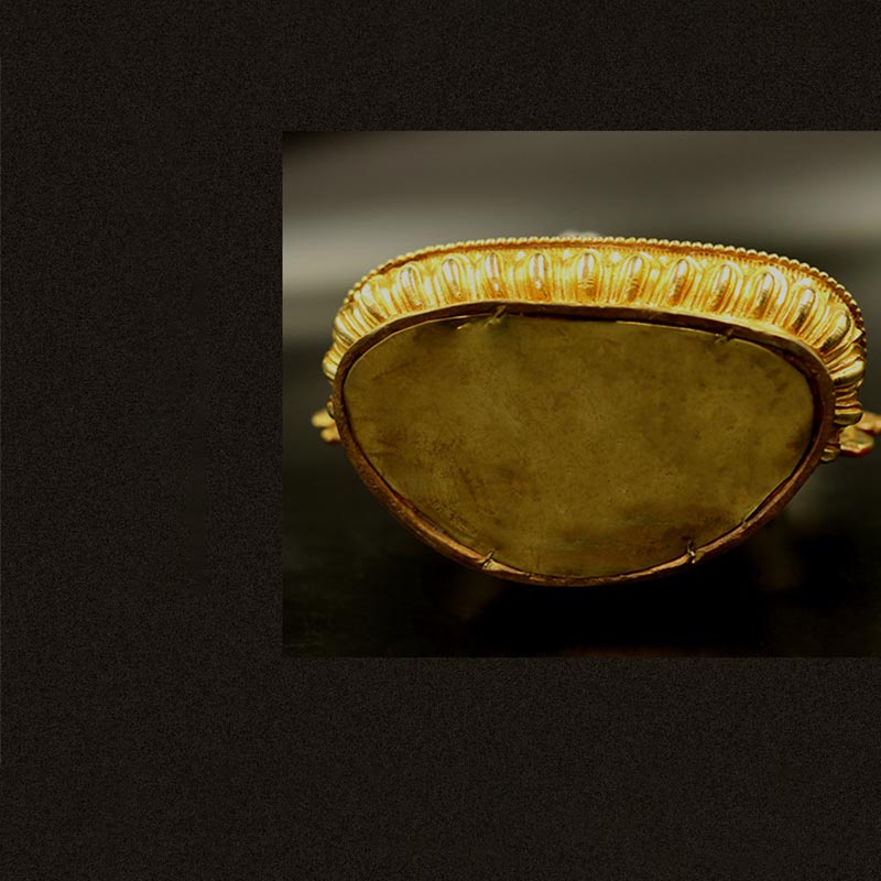 Buddha Shakyamuni Medizin Buddha Mitgefühl Kupfer vergoldet Statue Dekoration - image 10