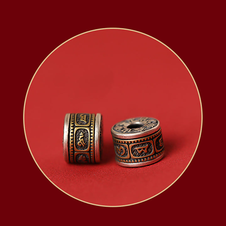 Buddha Stones 925 Sterling Silber Chinesisches Sternzeichen Natal Buddha Zinnober Om Mani Padme Hum Calm Armband - image 11