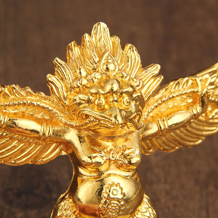 Tibetische goldene Garuda-Vogellegierung, Schutz-Heimdekoration - image 2