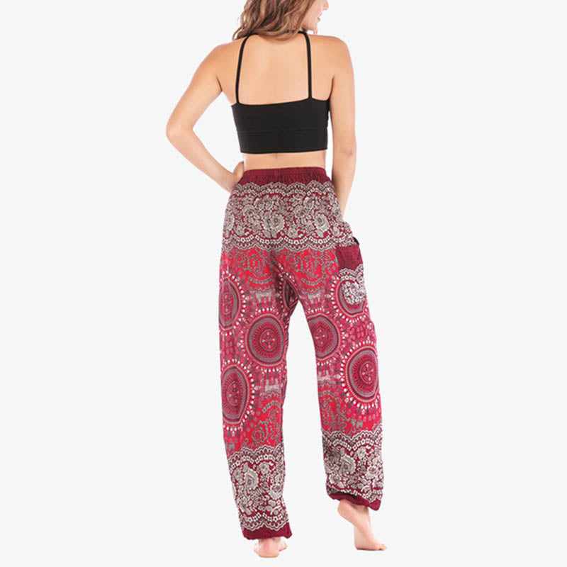 Buddha Stones Boho Lose Haremshose Damen Yogahose