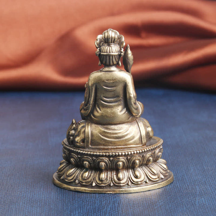 Manjusri Bodhisattva Serenity Kupfer Statue Dekoration - image 6
