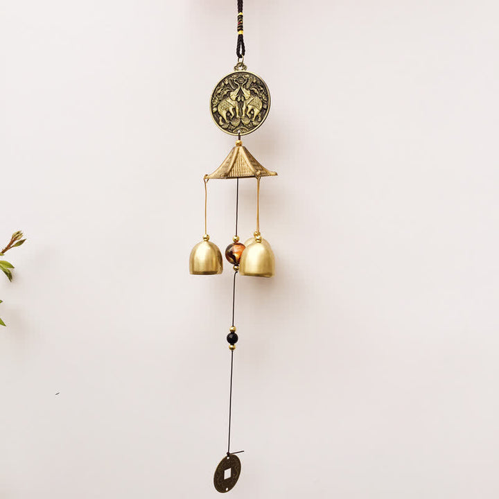 Buddha Stones, Segensbrief, Elefant, Bagua, verheißungsvolle Münze, Wandbehang, Glockenspiel, handgefertigte Heimdekoration - image 5