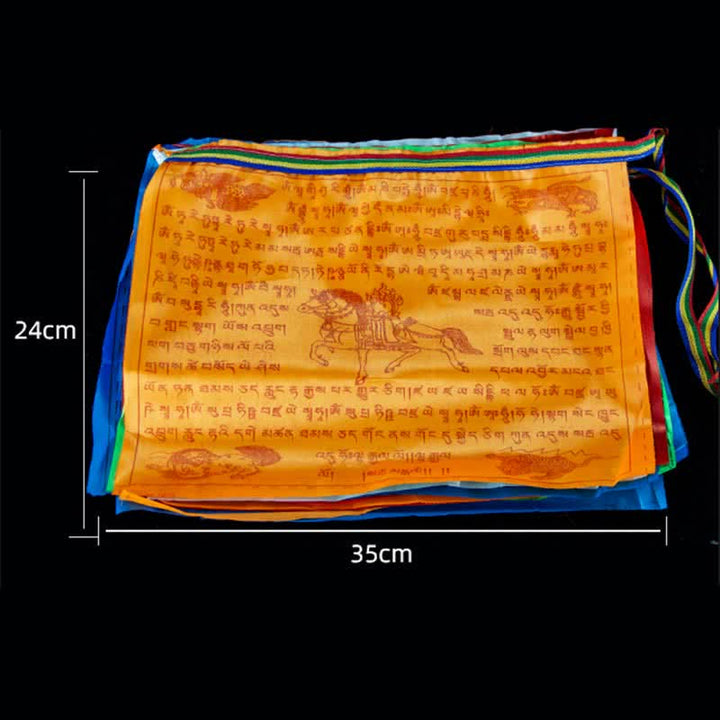 Tibetische 5 Farben Windhorse Blessing Outdoor 20 Stück Gebetsfahnen