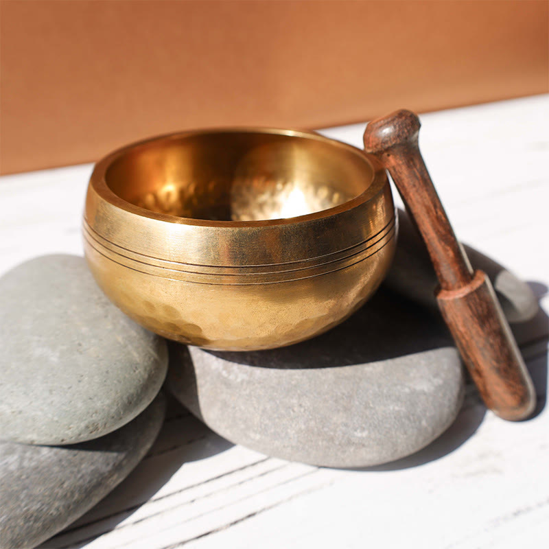 Tibetische Meditations-Klangschale, handgefertigt für Heilung und Achtsamkeit. Klangschalen-Set - image 5