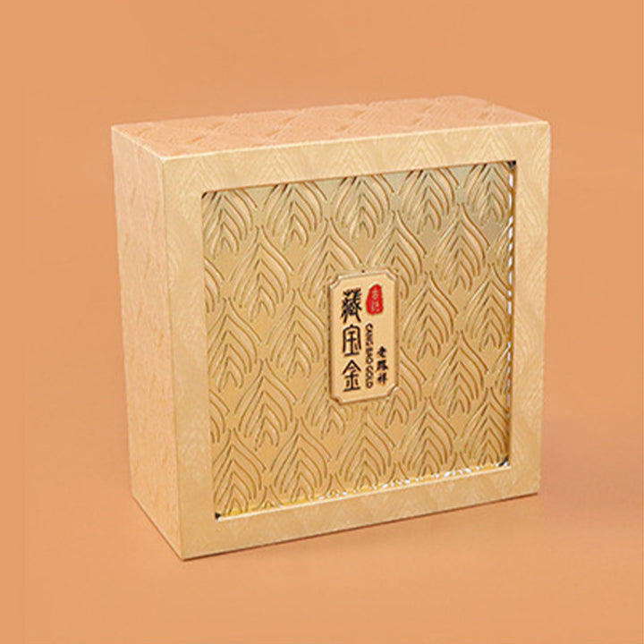 Retro-Schmuckaufbewahrungsbox mit Federmuster, Geschenkbox - image 1