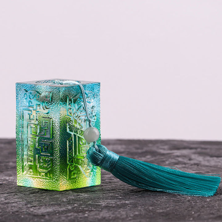 Feng Shui handgefertigtes Liuli-Kristall-Kunststück, Heim- und Bürodekoration - image 15