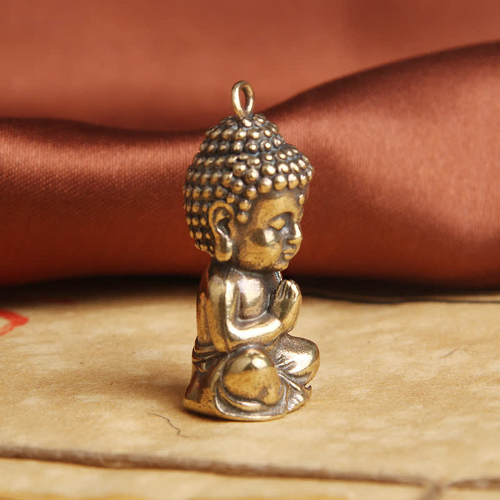 Buddha Mitgefühl Kupfer Schlüsselanhänger Anhänger Dekoration - image 2