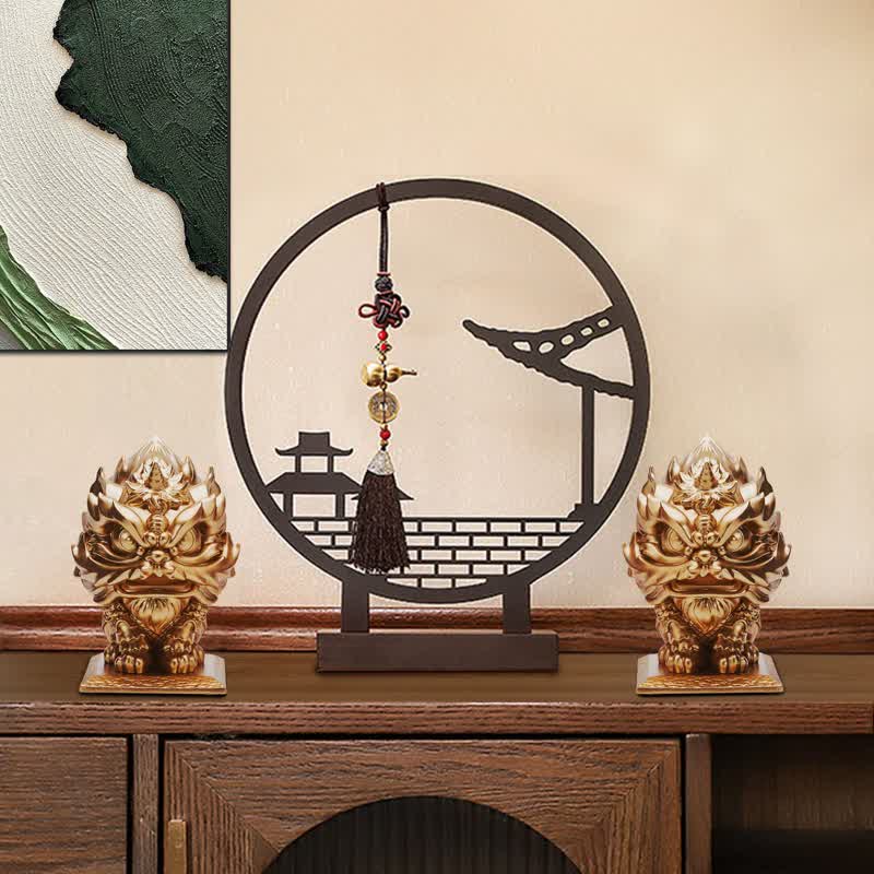 Buddha Stones Löwenstatue Stärke Harz Home Office Dekoration - image 4