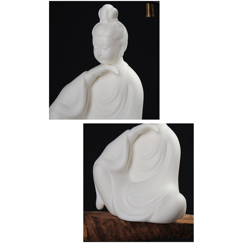 Buddha Avalokitesvara Ksitigarbha Bodhisattva Segen Keramik LED-Dekoration - image 11