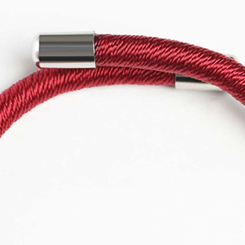 Buddha Stones 925 Sterling Silber Om Mani Padme Hum Peace Armband mit roter Schnur - image 9