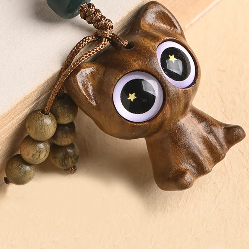 Buddha Stones, grünes Sandelholz, glückliche Katze, Koi-Fische, Heilung, Schlüsselanhänger, Handy-Hängedekoration - image 19