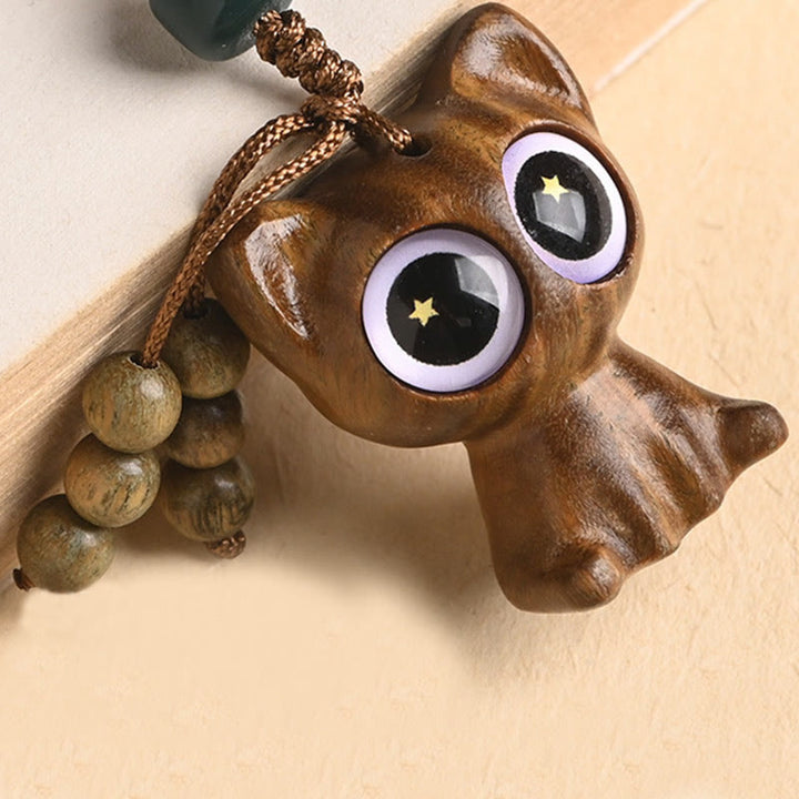 Buddha Stones, grünes Sandelholz, glückliche Katze, Koi-Fische, Heilung, Schlüsselanhänger, Handy-Hängedekoration - image 19