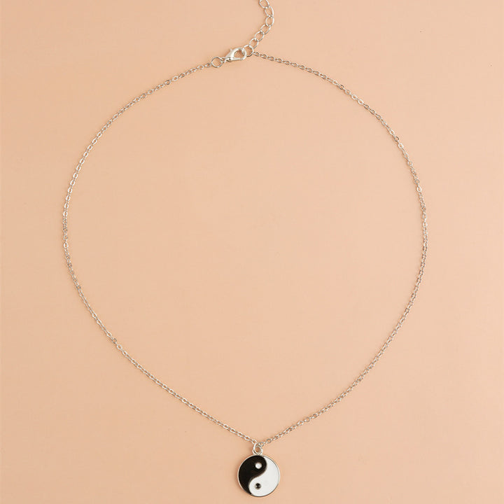 2 Stücke Yin Yang Harmonie Balance Halskette Anhänger - image 3