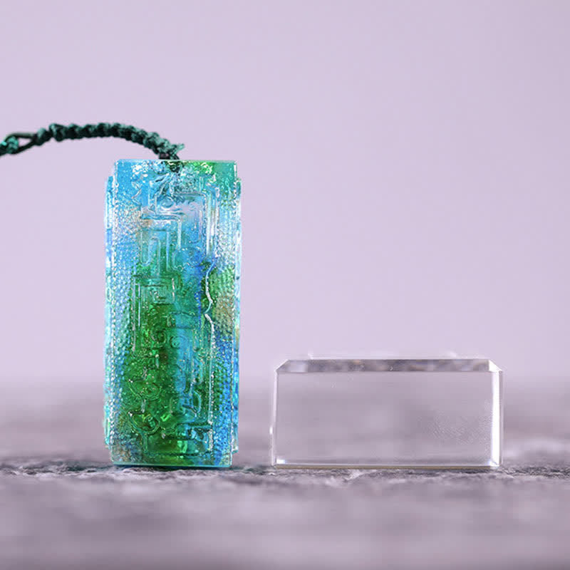 Feng Shui handgefertigtes Liuli-Kristall-Kunststück, Heim- und Bürodekoration - image 9