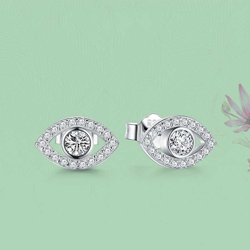 Buddha Stones 925 Sterling Silber Evil Eye Symbol Schutz Ohrstecker - image 7