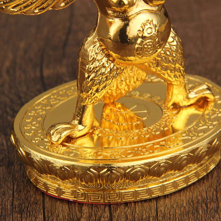 Tibetische goldene Garuda-Vogellegierung, Schutz-Heimdekoration - image 3