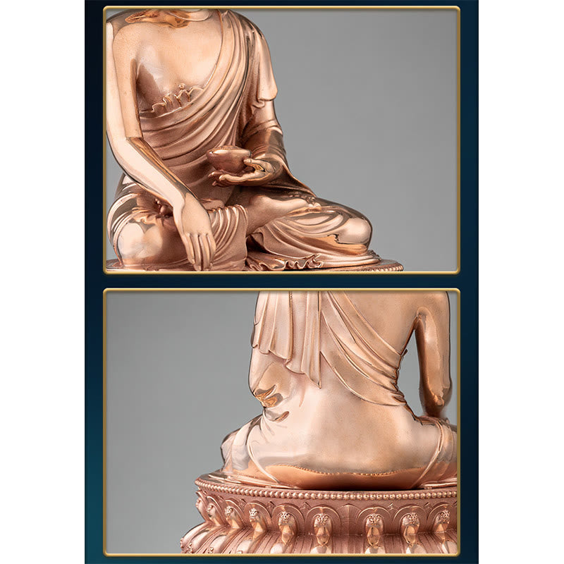 Gautama Shakyamuni Buddha Figur Serenity Kupfer Statue Home Dekoration - image 7