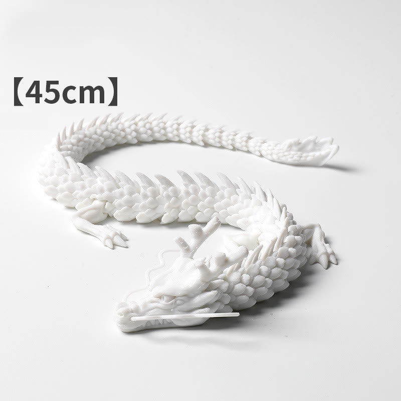 Feng Shui Drache, leuchtender 3D-gedruckter Drache, Glück, Erfolg, Heimdekoration - Weißer Drache 45 cm - image 7
