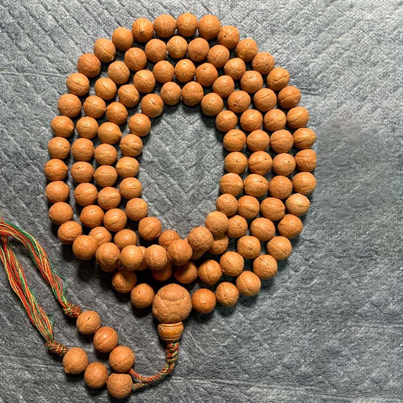 Buddha Stones 108 Mala Perlen Nepal Bodhi Samen Glück Reichtum Quastenarmband