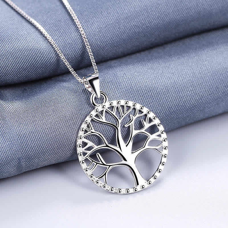 Buddha Stones Der Baum des Lebens 925 Sterling Silber Creation Halskette Anhänger - Der Baum des Lebens - image 0