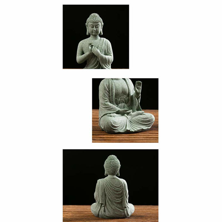 Tibetische Meditation Kontemplation Buddha Gelassenheit Mitgefühl Statue Figur Dekoration - image 9