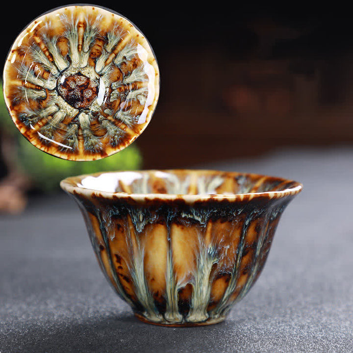 Buddha Stones Bunte Keramik-Teetasse Home Office Teetassen - Bräunen - image 89