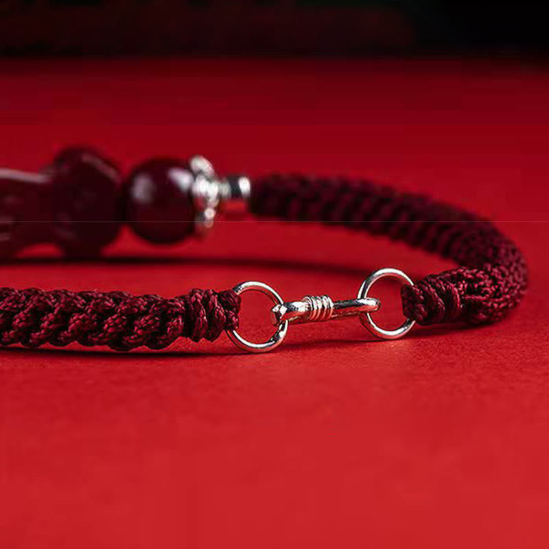 Buddha Stones Handgefertigtes PiXiu Cinnabar Wealth Luck geflochtenes Armband - image 9