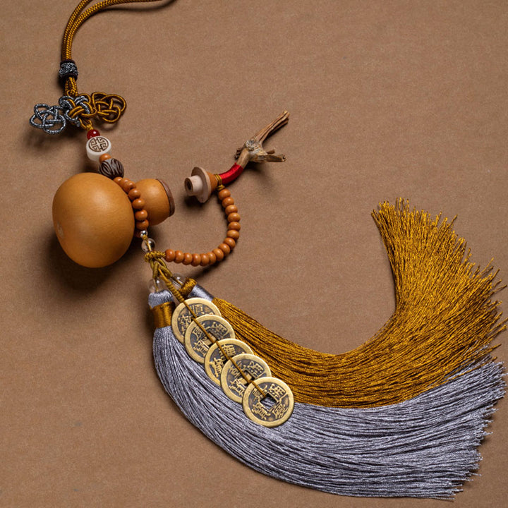 Buddha Stones, Feng-Shui-Münzen, Kürbis, chinesischer Knoten, Glücksmünzen, fünf Kaiser, Geld, Reichtum, Quasten, Dekoration - image 17